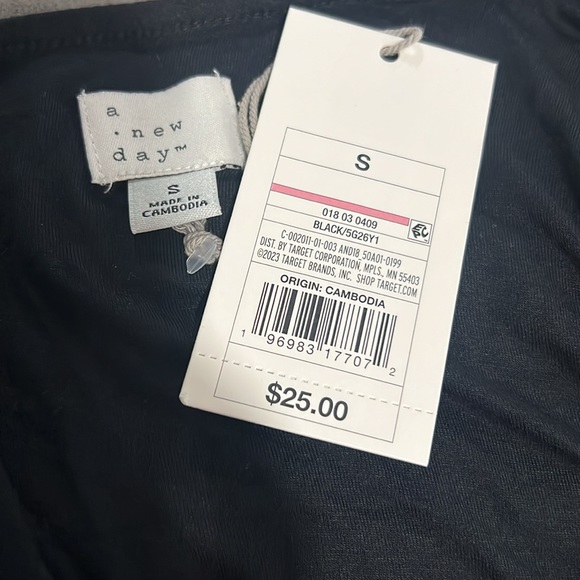 Women's Ruched One Shoulder Mini Dress - A New Day Black - Picture 9 of 10